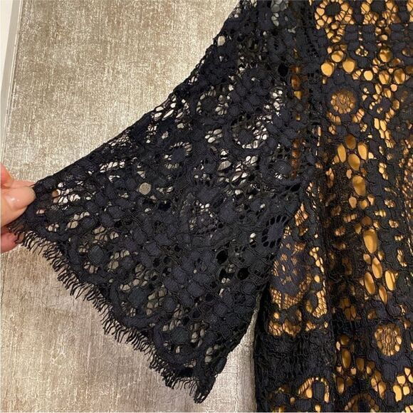 Marina Rinaldi Elegant Black Lace Dress, US12 - Picture 2 of 8